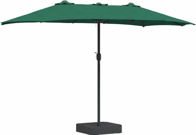 Produktbild von vidaXL Garten-Sonnenschirm Grün 385 x 209 x 244 cm Polyester und Stahl