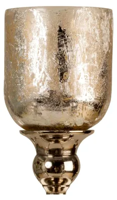 Produktbild von 5er Set Glasaufsätze in Silber für Kerzenständer