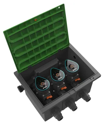 Imagen del producto de Kit de acción Ventilbox 9 V Bluetooth (gris, de 4 piezas: 3 válvulas + control, Ventilbox V 3)