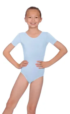 Image de Roch Valley Prim, t-shirt de danse à manches courtes en coton, couleur bleu clair, taille 1B (122-128)