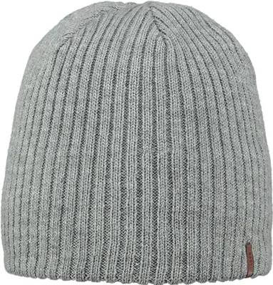 Image de Barts Hommes Wilbert Beanie Uni, Bonnet d'hiver One Size Heather Grey