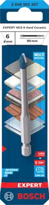 Imagen del producto de Taladro cerámico EXERT HEX-9, 6 x 90 mm