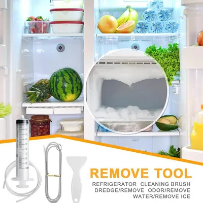 Produktbild von OKWISH Kühlschrank-Reinigungswerkzeug-Set,Kühlschrank-Abflussloch,Rohrreinigung, Spiralbürste,Kühlschrank, Einfache Bedienung, Preiswert und langlebig