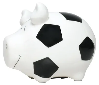 Immagine prodotto di KCG 100862 Salvadanaio "Football pig" - Vetroceramica, piccolo