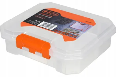 Produktbild von Kunststoff-Organizer transparent mit Fächern, 16,5 x 18 cm, für Kleinteile
