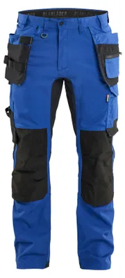 Produktbild von Blakläder Handwerker Arbeitshose mit Stretch 1750, Farbe:Kornblau/Schwarz, Größe:C54