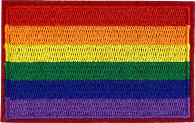 Produktbild von Flagge, Regenbogen, Regenbogen-Gay-Pride-Flagge, zum Aufbügeln, Emblem, Aufnäher