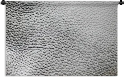 Produktbild von MuchoWow® Wandteppich Wandbehang Grauer Lederhintergrund 150x100 cm Tapisserie Dekoration Wandtuch - Waschbar - Tapisserien - Wand-Decke