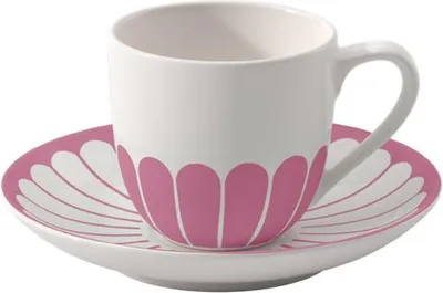 Produktbild von Villeroy & Boch Fleur Couleur Espressotasse mit Untertasse 70 ml - Cassis