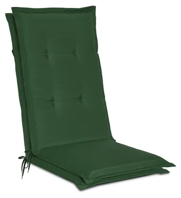 Produktbild von Beautissu 2er Set Gartenstuhlauflage Loft HL Dunkelgrün, 120x50x6cm