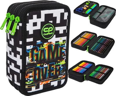 Produktbild von Coolpack Jumper 3 Game Over Federtasche mit Zubehör