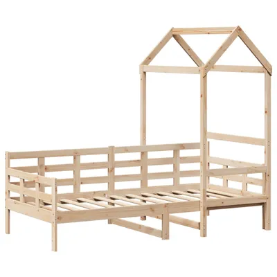 Produktbild von Tagesbett mit Dach 80x200 cm Massivholz Kiefer