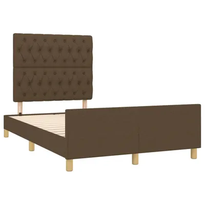 Obrázok produktu pre Posteľ bez matraca tmavohnedý 120x190 cm látka