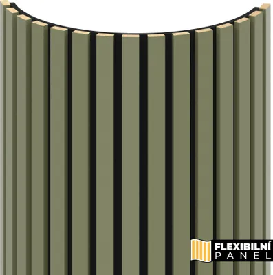 Obrázok produktu pre STENOVÝ KONCEPT flexi panel Oliva, čierna plsť + MDF, 2750x604x17 mm, 1,66 m2