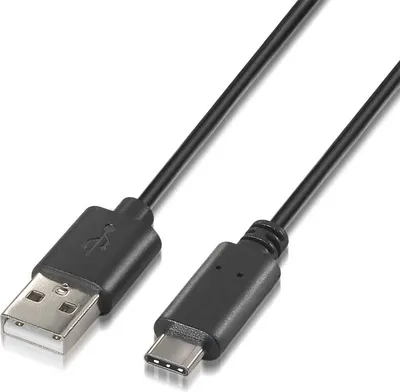 Produktbild von AISENS A107-0050, 0,5 m, USB A, USB C, USB 2.0, Schwarz