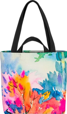 Produktbild von VOID Blumen Malerei Wasserfarben Tasche 33x33x14cm,15l Einkaufs-Beutel Shopper Einkaufs-Tasche Bag