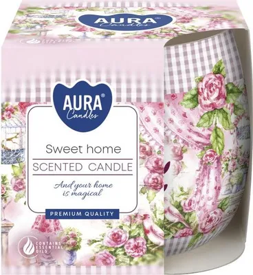 Obrázek produktu pro BISPOL Aura 20H SWEET HOME skleněná vonná svíčka