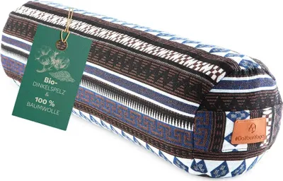 Produktbild von #DoYourYoga  Yoga-Bolster Tarik  - gefüllt mit Dinkelspelz - Rund - Style 11