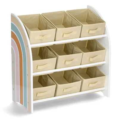 Produktbild von Kinderregal mit Boxen aus Textil RAINBOW, MDF