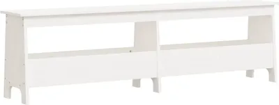 Produktbild von vidaXL Flurbank Weiß 160x28x45 cm Massivholz Kiefer