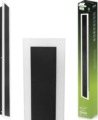 Zdjęcie produktu dla LUMILED LED zewnętrzna lampa ścienna czarna 100cm 30W 4000K neutralna biel IP65 wodoodporna nowoczesna lampa ścienna oświetlenie zewnętrzne dom ściana ogród fasada wejście tarasy balkony 230V