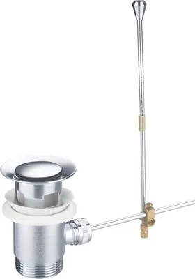 Produktbild von K39222 Hochwertiger Excentergarnitur Ablaufventil, Ablaufgarnitur, Abfluss Überlauf für Waschtische Waschbecken, Messing, 1-1/4"