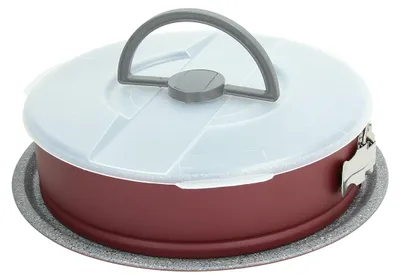 Produktbild von Tognana Porcellane W444434GGBO, Springform, Rund, Flache Oberfläche, 260 °C, Grau, Rot, Kohlenstoffstahl, Kunststoff