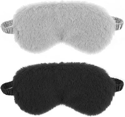 Produktbild von Famanu Schlafmaske 2er Set - Schwarz und Grau