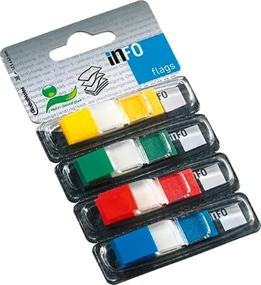 Immagine prodotto di Bandiere adesive in dispenser 4 colori