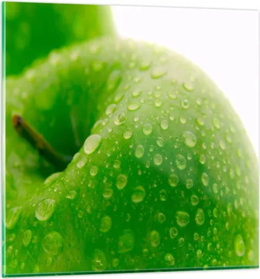 Produktbild von Bilder auf glas - Apfel Obst Vitamin Gesundheit - 50x50cm - Glasbilder - Wandbilder - Kunstdruck - zum Aufhängen bereit - Wanddekoration aus Glas - Glas Bilder - Wandbild auf Glas - GAC50x50-1335