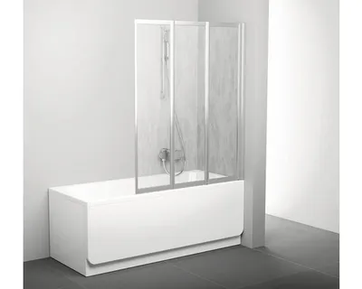 Immagine prodotto di Paravento per vasca da bagno RAVAK Supernova VS3 130 satin+Rain 795V0U0041