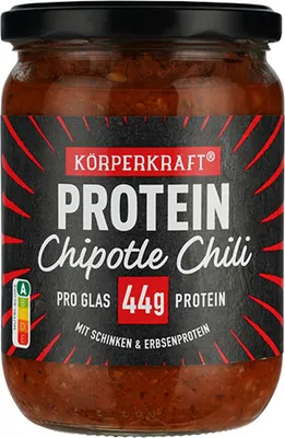 Image de Force corporelle Chili Chipotle avec jambon et protéines de pois 530g