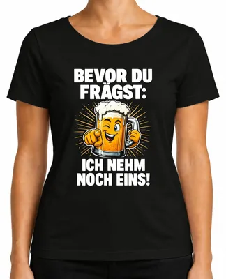 Obrázek produktu pro Než se zeptáte: Další pivo. Tričko s nápisem "Party", sarkastické, dámské, černé, velikost S
