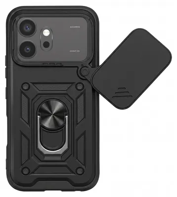 Obrázek produktu pro Mayaxess, odolné pouzdro pro Honor 600 s otočným krytem fotoaparátu a kroužkovým držákem, černé