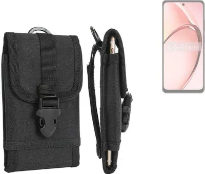 Produktbild von K-S-Trade Holster Handy Hülle kompatibel mit Oppo A3 5G CPH2683 Holster Handytasche Gürtel Tasche Schutz Hülle Robust Outdoor schwarz