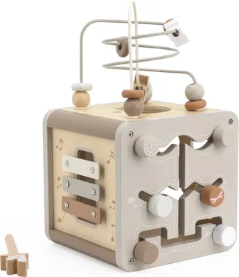 Produktbild von Label Label Nougat Holz Aktivitätenwürfel LLWT-37131