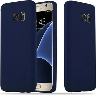 Obrázok produktu pre Cadorabo puzdro pre Samsung Galaxy S7 ochranné puzdro v modrej farbe puzdro na mobilný telefón TPU silikónový kryt