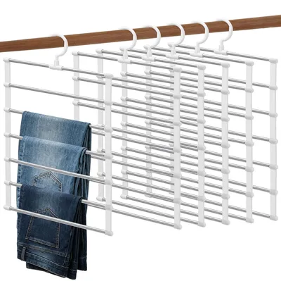 Produktbild von Omgoods – Set mit 6 platzsparenden Hosenaufhängern