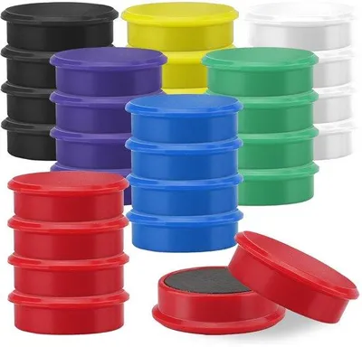 Obrázek produktu pro Kulaté magnety o rozměrech 30 x 8 mm pro bílé tabule