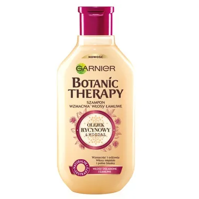 Produktbild von GARNIER Botanic Therapy Shampoo stärkt brüchiges Haar Rizinusöl & Mandel 400ml