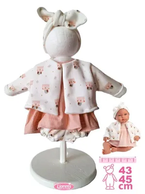 Obrázok produktu pre Llorens M844-004 Oblečenie pre bábiky NEW BORN, veľkosť 43–45 cm
