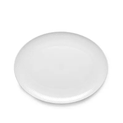 Produktbild von Lyngby Porcelæn - Rhombe Servierteller 42 x 32 cm