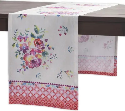 Immagine prodotto di Maison d'Hermine Runner da tavola in cotone dipinto a mano 50x150 cm