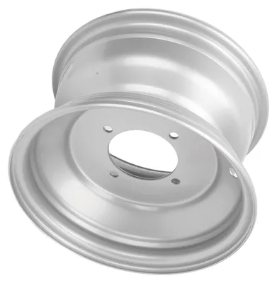 Image de Moyeu de roue pour quad de 8 pouces à 4 goujons, en alliage d'aluminium avec 4 trous de fixation, compatible avec la plupart des quads, karts et voiturettes de golf ; largeur avant : 140 mm / 5,5 pouces