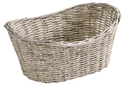 Productafbeelding van Kesper 17652 Brotkorb aus Kunststoffgeflecht, 28 x 21 x 13 cm, silbergrau