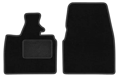 Obrázok produktu pre Predné Velúrové autokoberce Standard na mieru pre: BMW I3 L01 (2013-, hatchback) černé, sada 2 ks, s úchyty