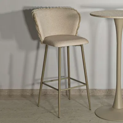 Immagine prodotto di Kalpa - Sgabello, 55x58x106h cm Bianco Crema, Imbottito