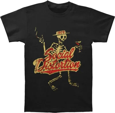 Obrázek produktu pro Social Distortion - "1979" tričko pro muže/dámy Uni RO1755 (L) (Černá)