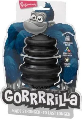 Produktbild von GORRRRILLA Hundespielzeug Classic Rubber Toy schwarz, Größe: L