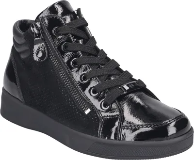 Produktbild von Ara Sneaker ROM-ST-HIGH, Lack/Brush, Schwarz, Damen